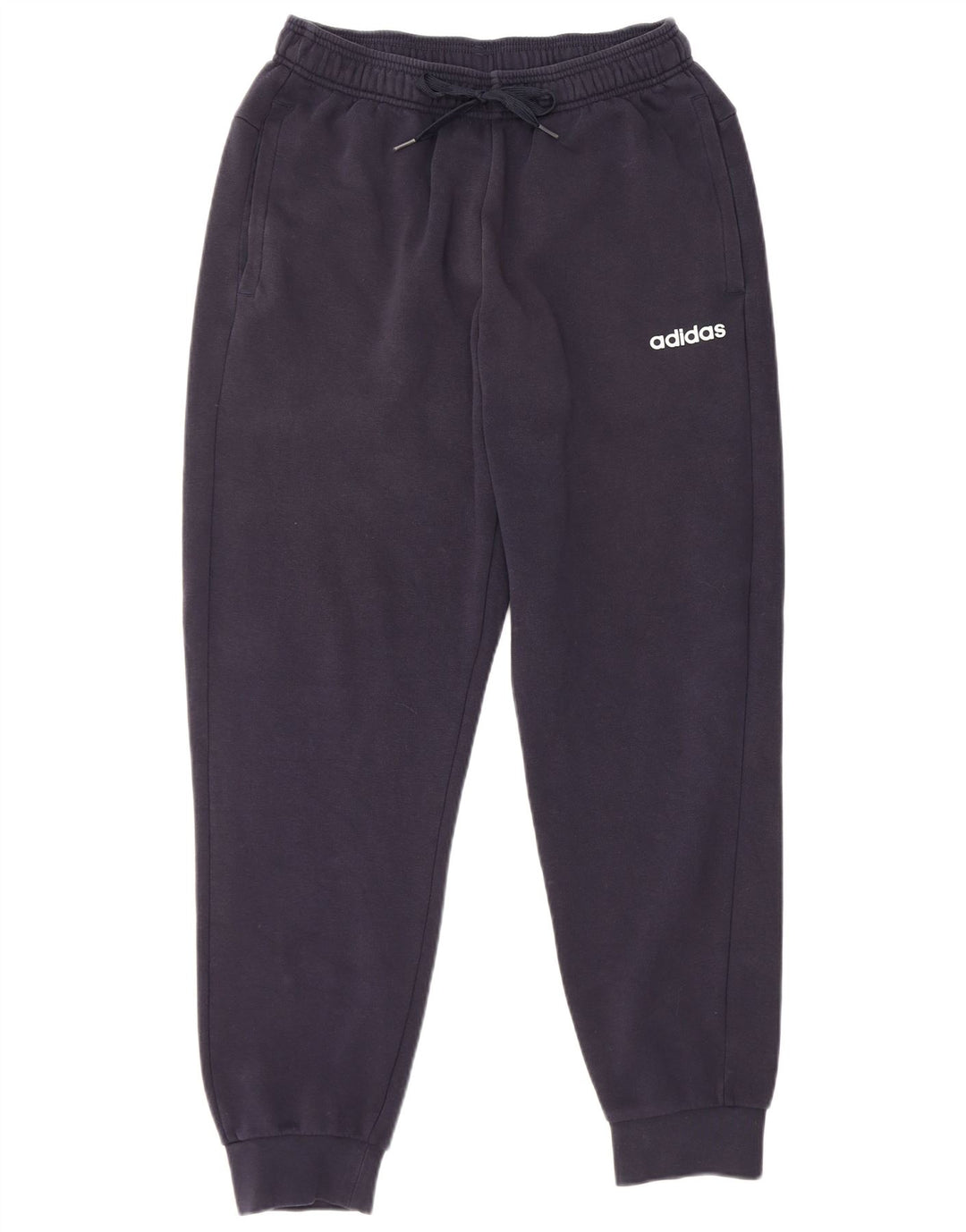 Adidas Mens Tracksuit Trousers Joggers Medium  Navy Blue Cotton