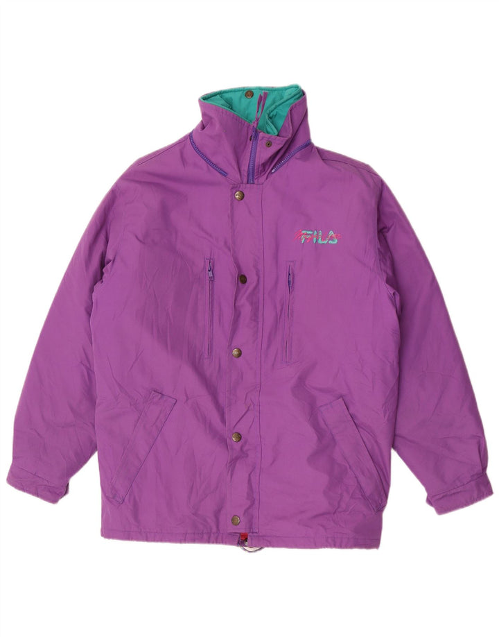 Fila Mens Loose Fit Padded Jacket IT 44 XS Purple