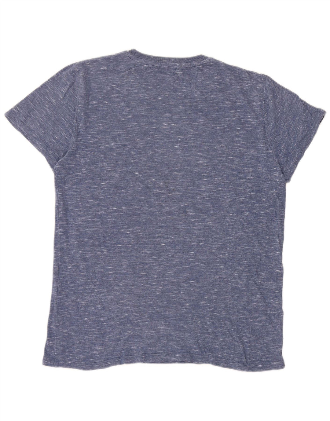 Superdry Mens T-Shirt Top Medium Blue Flecked