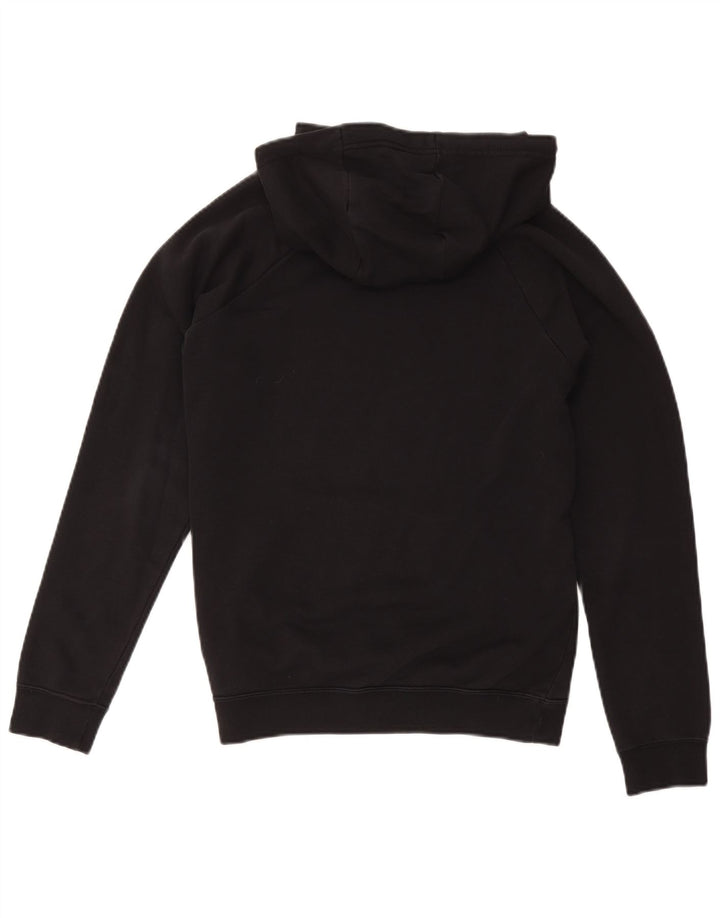 Nike Womens Hoodie Jumper UK 14 Medium Black Cotton