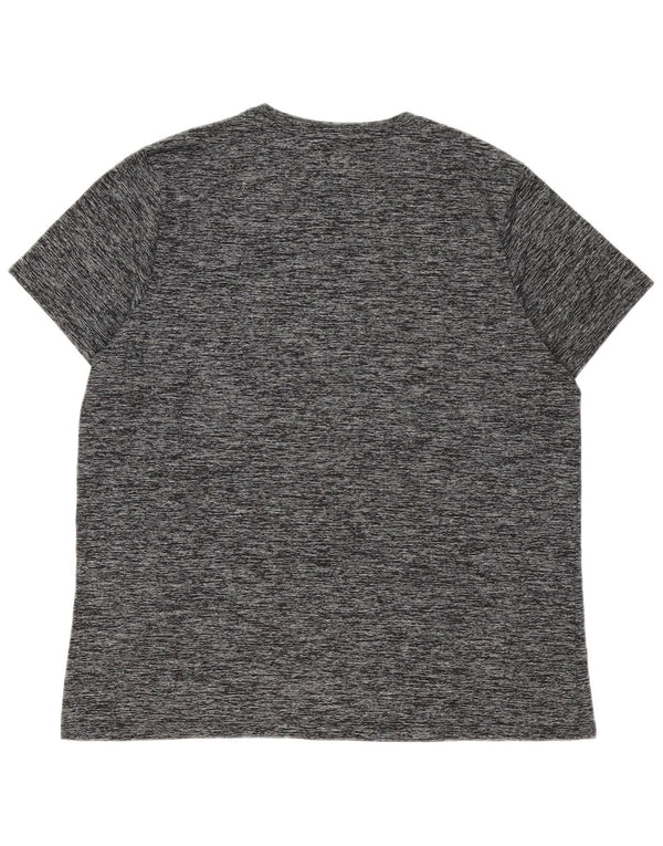 Under Armour Mens T-Shirt Top XL Grey Flecked Polyester