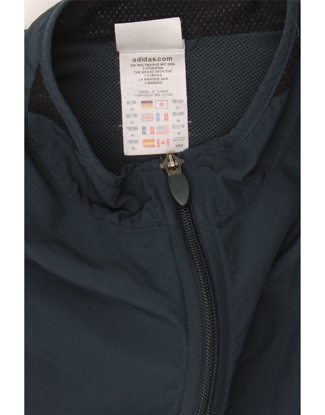 ADIDAS Mens Clima Proof Tracksuit Top Jacket Medium Blue Polyester Vintage Adidas and Second-Hand Adidas from Messina Hembry 
