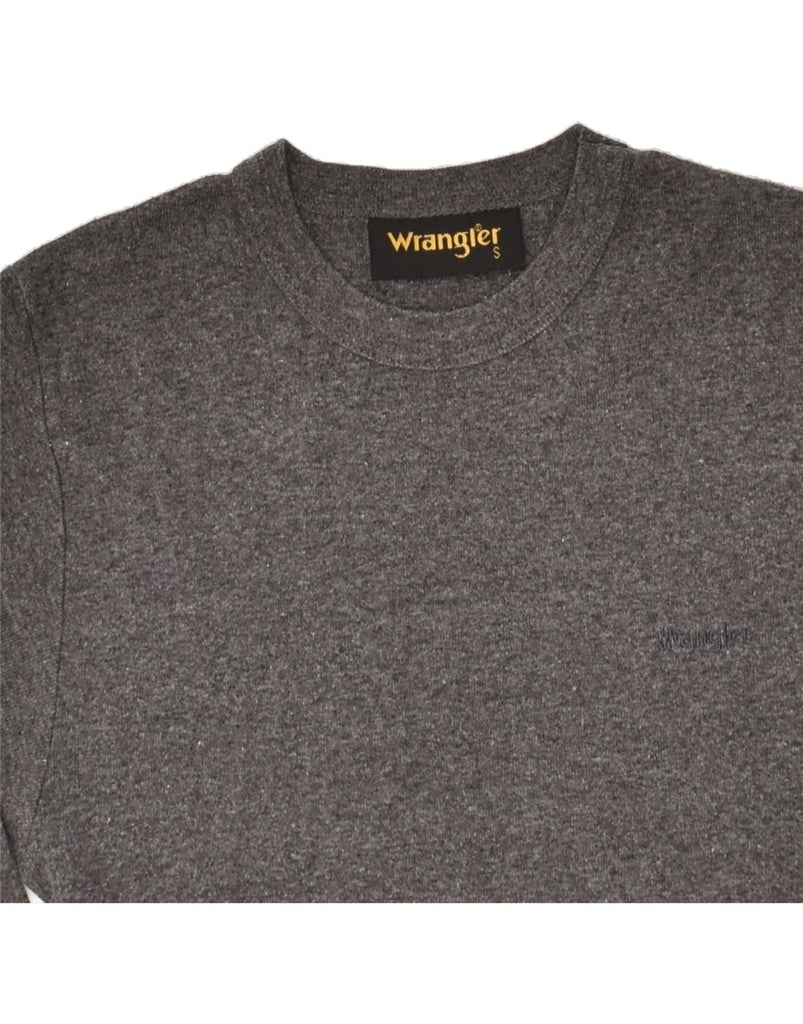 WRANGLER Womens Top Long Sleeve UK 8 Small Grey Cotton Vintage Wrangler and Second-Hand Wrangler from Messina Hembry 