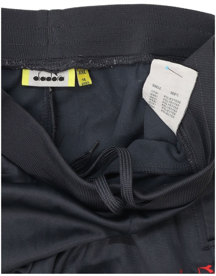 Diadora Boys Tracksuit Trousers 13-14 Years 2XL Navy Blue Polyester
