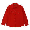 BENETTON Womens Shirt UK 18 XL Red Polyester