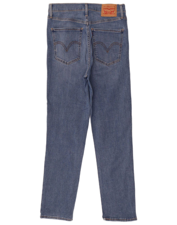 Levi's Womens Mile High Slim Jeans W29 L27 Blue Cotton