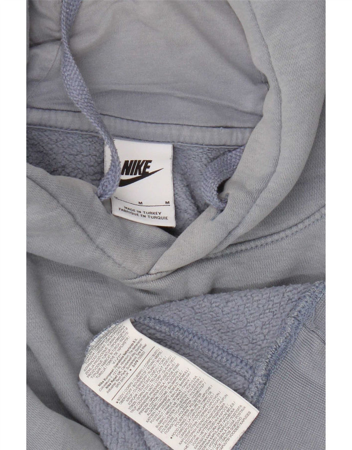 Nike Mens Hoodie Jumper Medium Blue Cotton