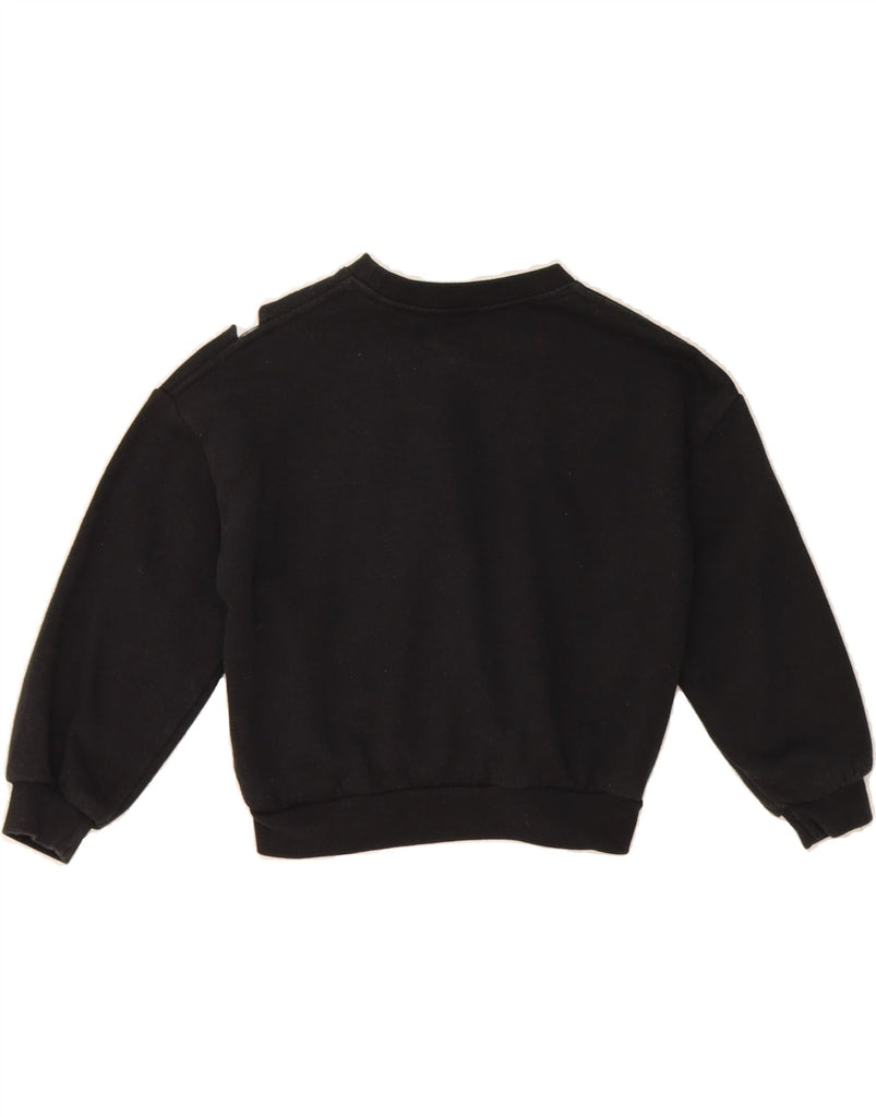 NIKE Girls Graphic Sweatshirt Jumper 6-7 Years Large Black Cotton Vintage Nike and Second-Hand Nike from Messina Hembry 