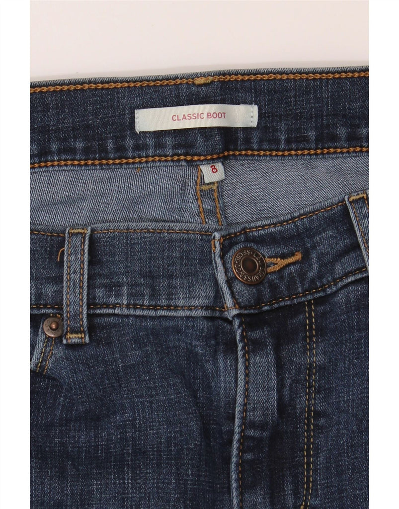 LEVI'S Womens Classic Fit Bootcut Jeans US 8 Medium W28 L31 Navy Blue Vintage Levi's and Second-Hand Levi's from Messina Hembry 