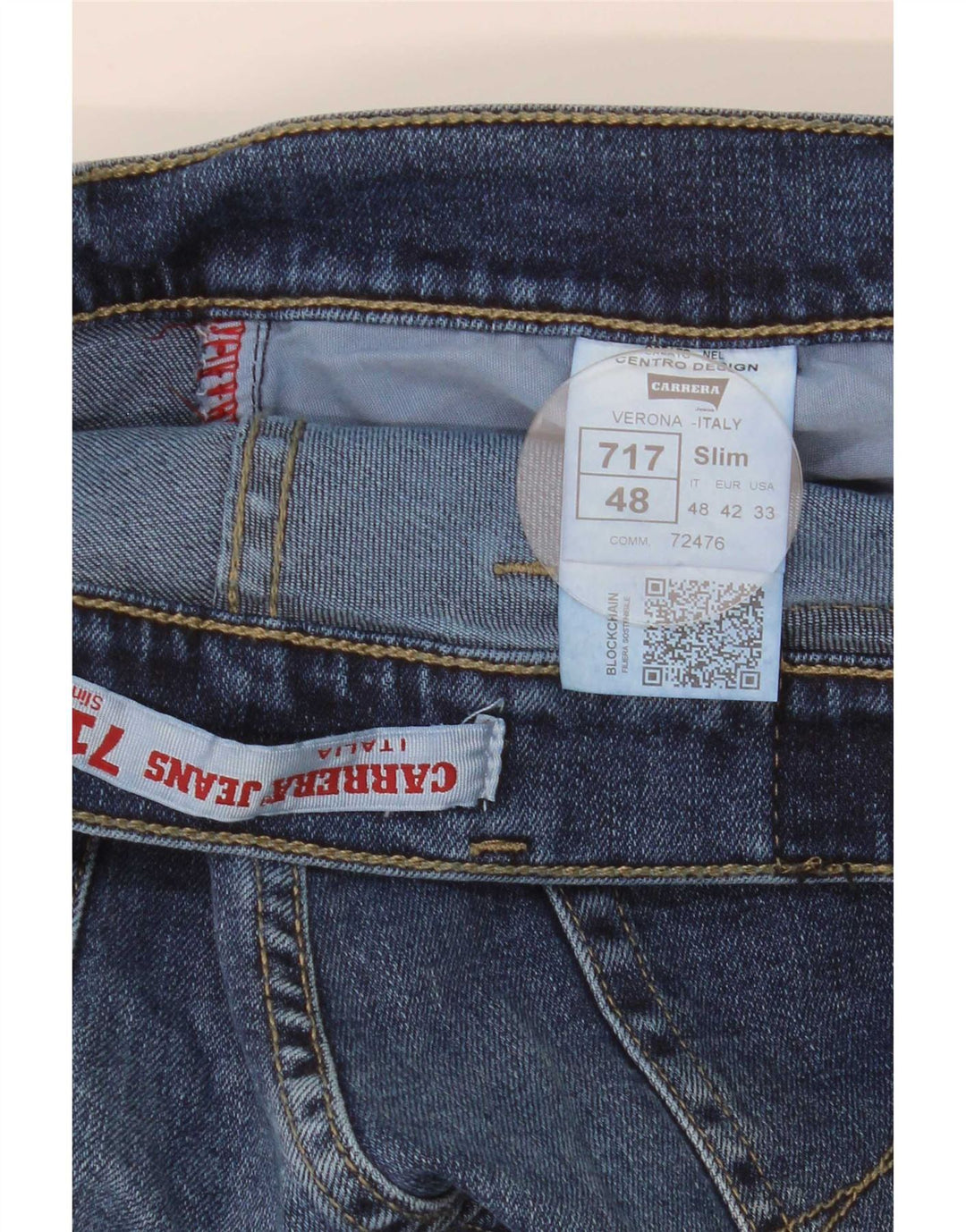Carrera Mens 717 Slim Jeans IT 48 Medium W33 L32 Blue Cotton