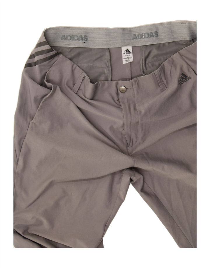 ADIDAS Womens Slim Chino Trousers W36 L32 Grey Polyamide Vintage Adidas and Second-Hand Adidas from Messina Hembry 