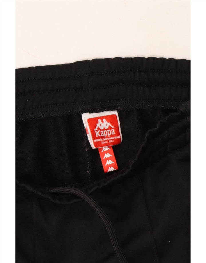 KAPPA Mens Graphic Tracksuit Trousers XS  Black Polyester Vintage Kappa and Second-Hand Kappa from Messina Hembry 