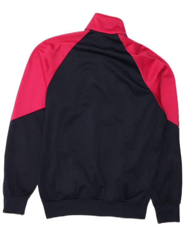Arena Womens Tracksuit Top Jacket UK 16 Large Navy Blue Colourblock