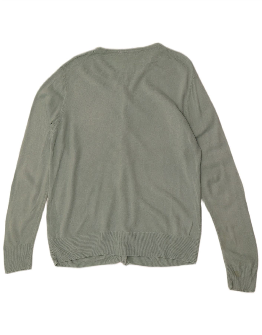 Marks & Spencer Womens Cardigan Sweater UK 16 Large Green Argyle/Diamond