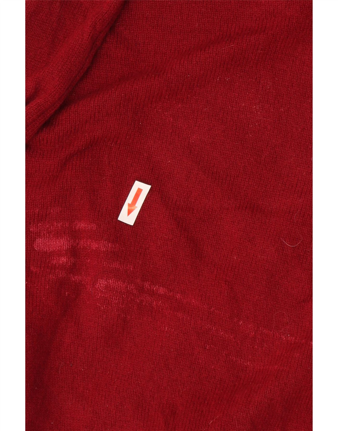 Marks & Spencer Mens V-Neck Jumper Sweater Medium Burgundy Wool