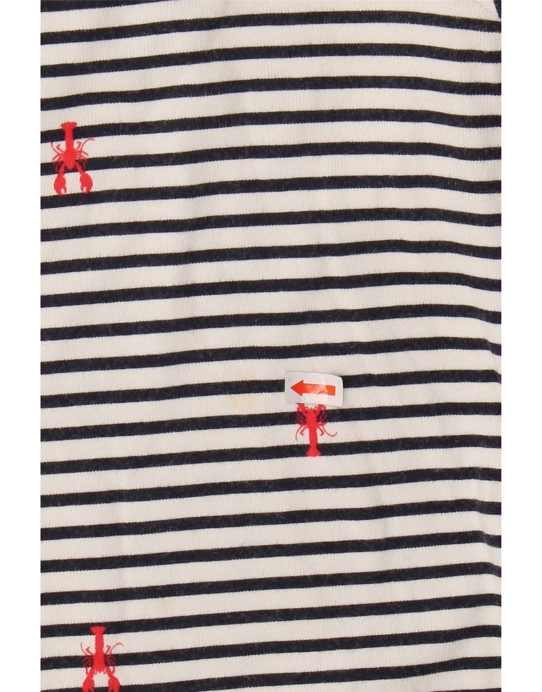 JOULES Womens Top Long Sleeve UK 14 Large White Striped