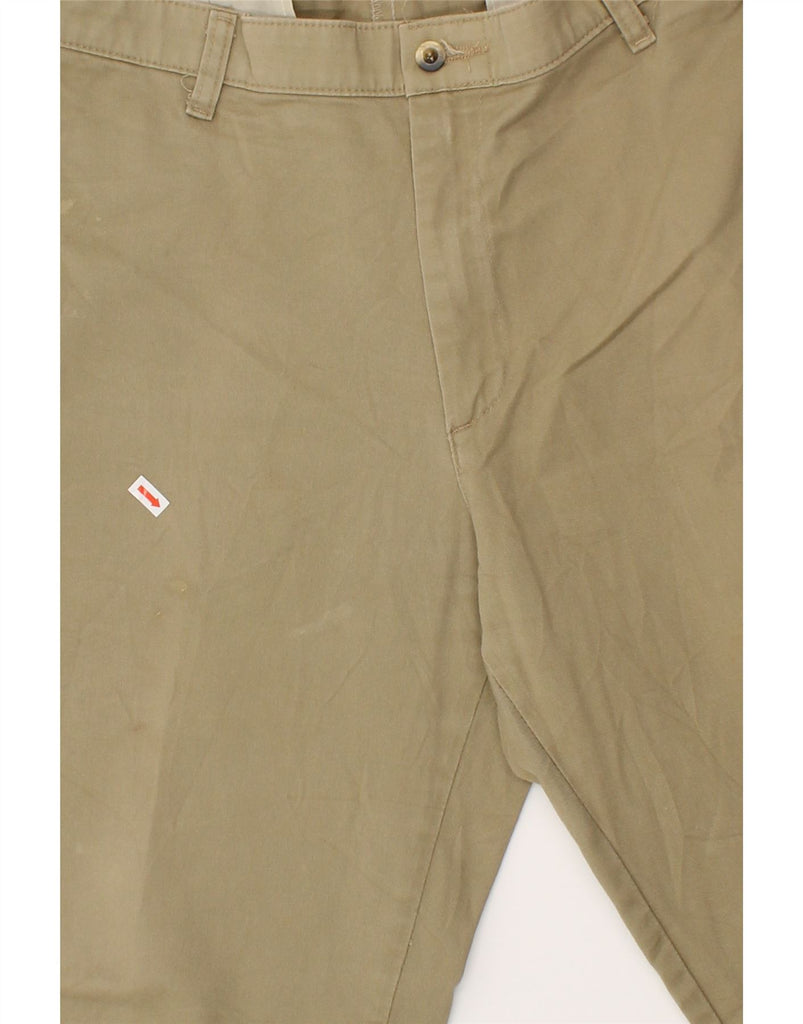 WRANGLER Mens Straight Chino Trousers W34 L30  Beige Cotton | Vintage Wrangler | Thrift | Second-Hand Wrangler | Used Clothing | Messina Hembry 