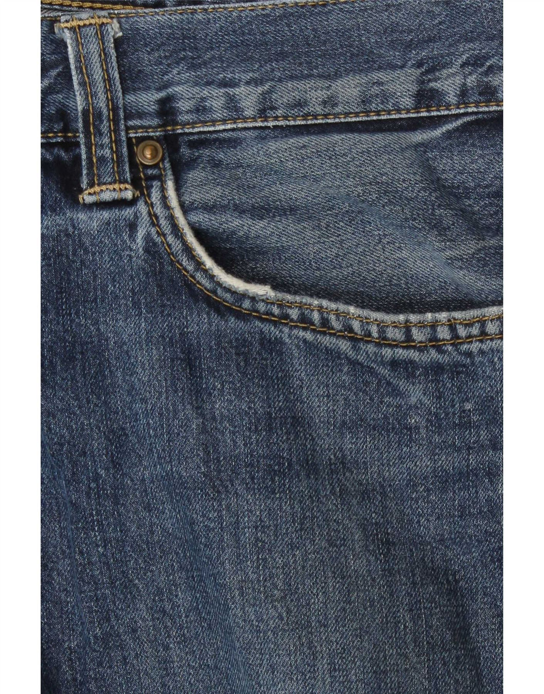 Carhartt Mens Straight Jeans W34 L34 Blue Cotton
