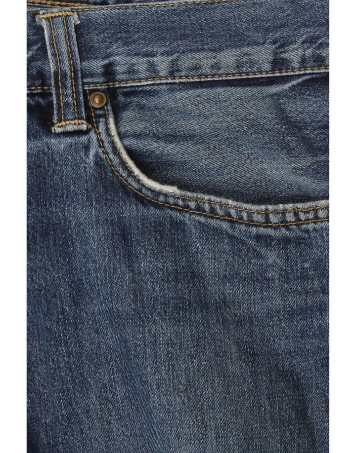 Carhartt Mens Straight Jeans W34 L34 Blue Cotton