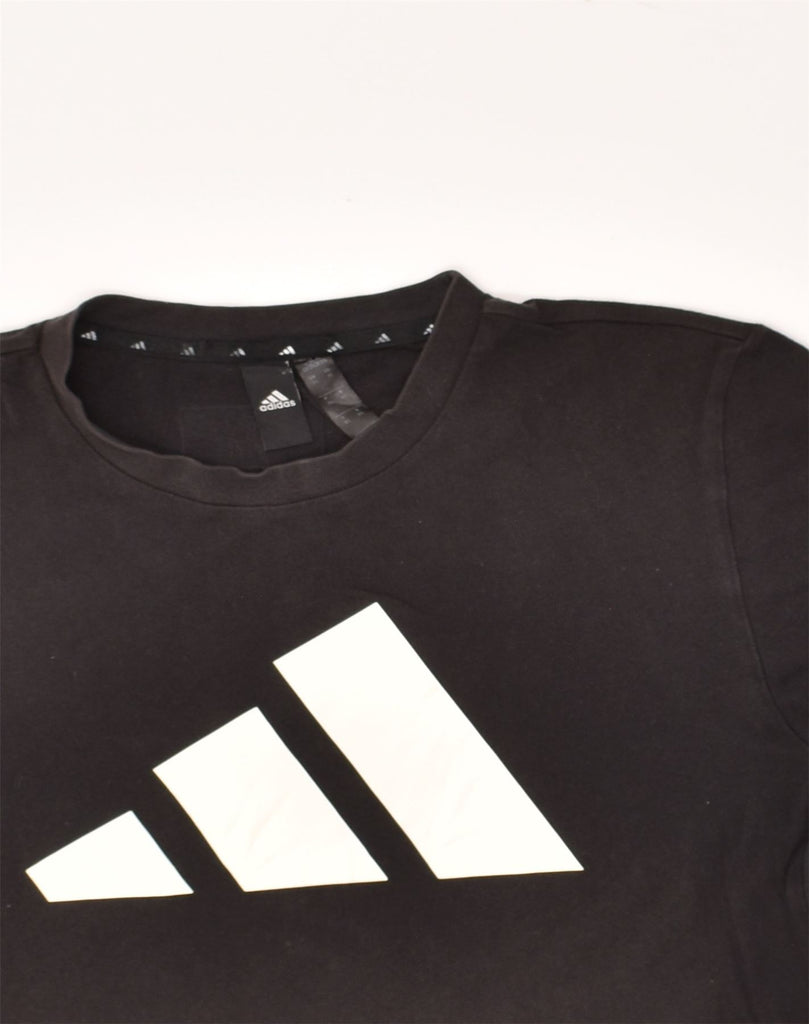 ADIDAS Mens Graphic T-Shirt Top XS Black Cotton | Vintage Adidas | Thrift | Second-Hand Adidas | Used Clothing | Messina Hembry 