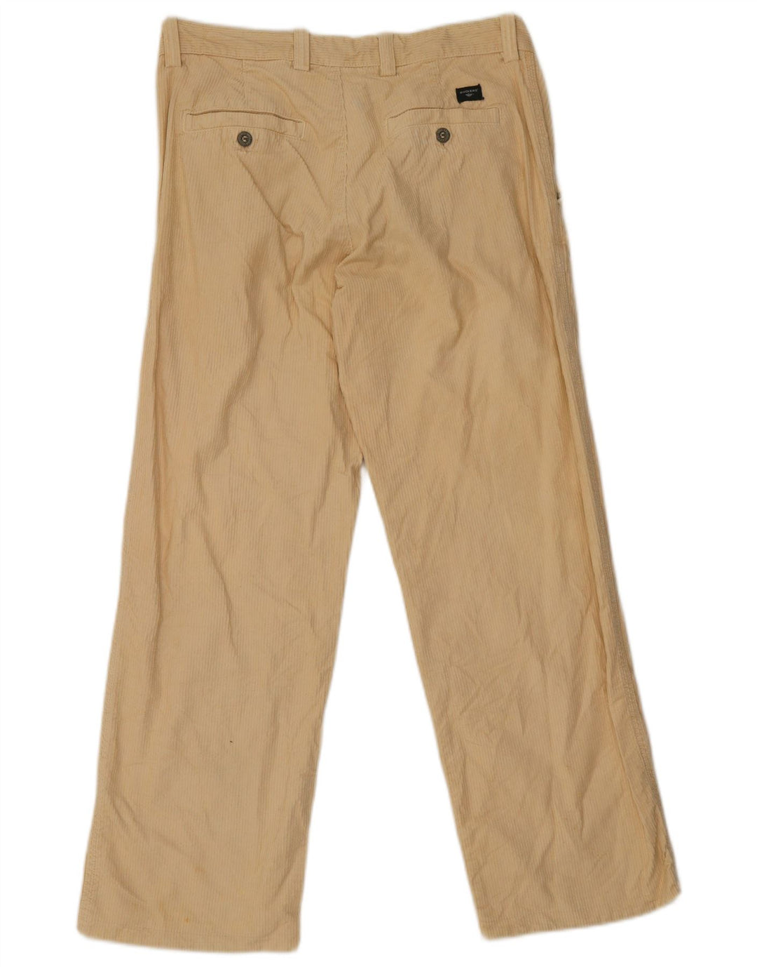 Dockers Mens Regular Fit Corduroy Trousers W34 L29 Beige