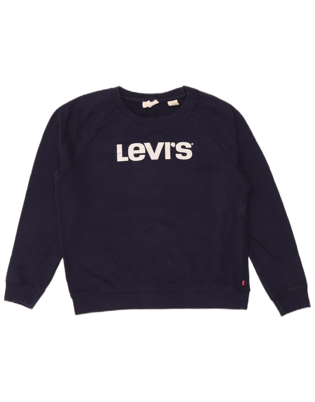 Levi's Womens Graphic Oversized Sweatshirt Jumper UK 10 Small Navy Blue