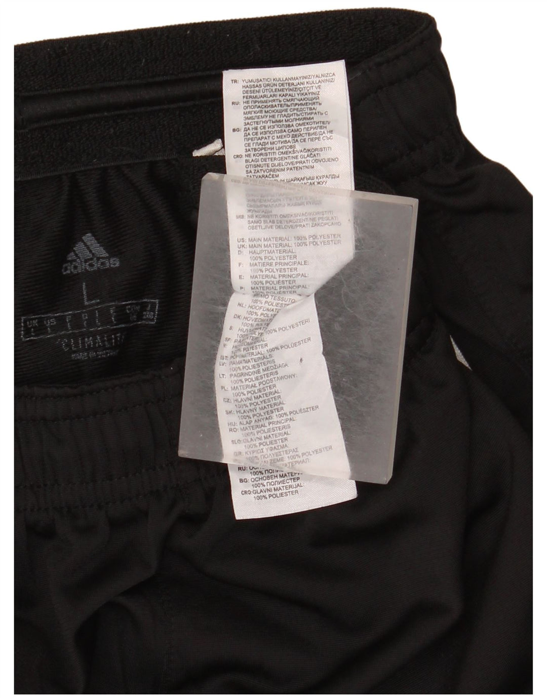 Adidas Womens Climalite Tracksuit Trousers UK 14 Large Black Polyester