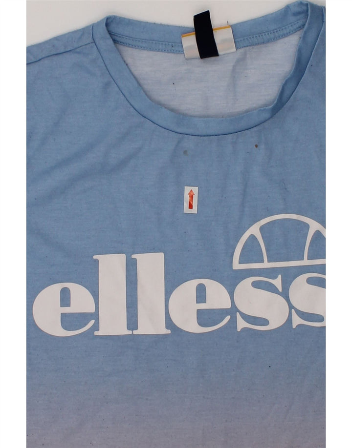 ELLESSE Boys Graphic T-Shirt Top 13-14 Years Blue Tie Dye Polyester | Vintage Ellesse | Thrift | Second-Hand Ellesse | Used Clothing | Messina Hembry 