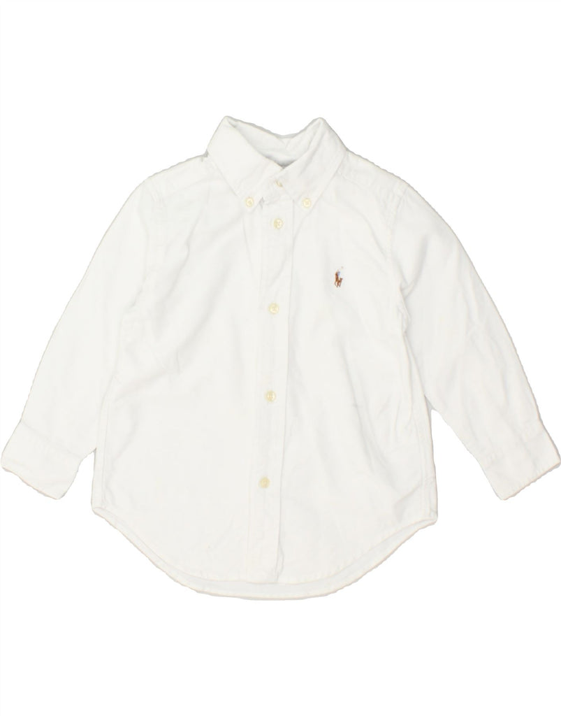 RALPH LAUREN Baby Boys Shirt 18-24 Months White Cotton | Vintage Ralph Lauren | Thrift | Second-Hand Ralph Lauren | Used Clothing | Messina Hembry 