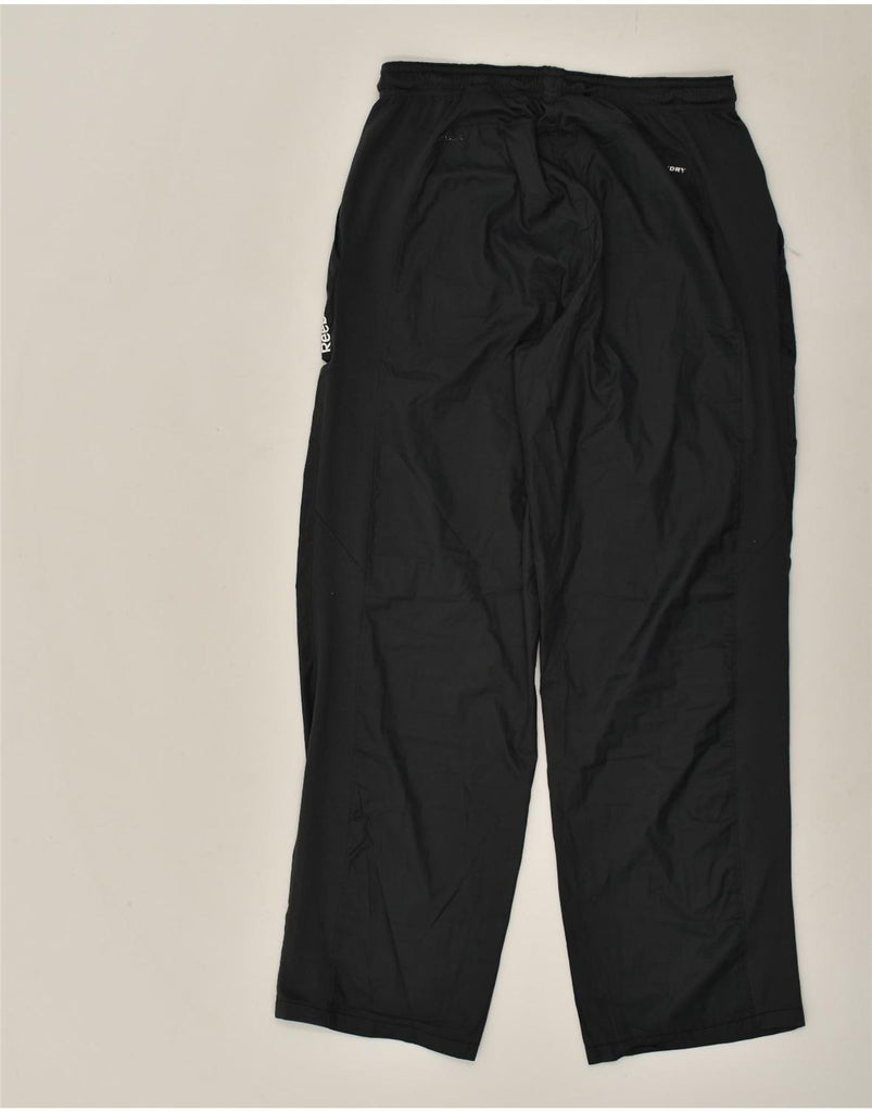 REEBOK Mens Tracksuit Trousers Small Black Polyester | Vintage Reebok | Thrift | Second-Hand Reebok | Used Clothing | Messina Hembry 