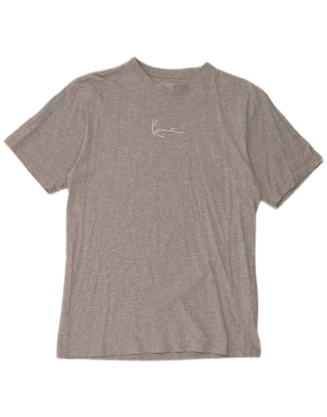 Karl Kani Mens T-Shirt Top Medium Grey Flecked Cotton