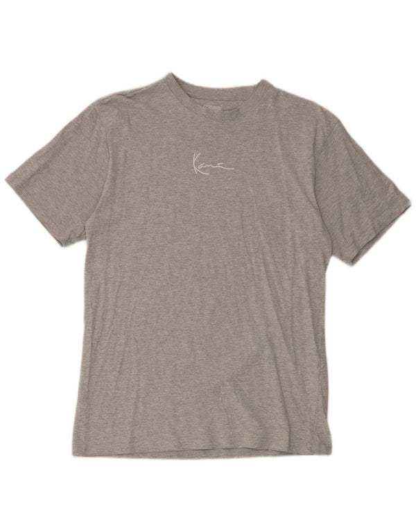 Karl Kani Mens T-Shirt Top Medium Grey Flecked Cotton