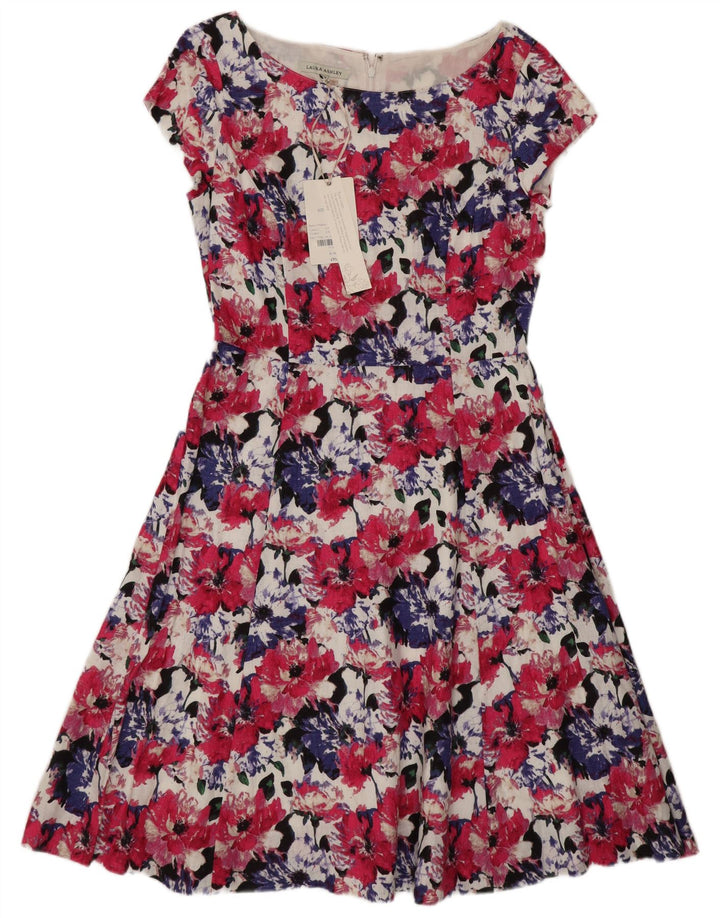 Laura Ashley Womens Regular Tea Dress UK 12 Medium Multicoloured Floral