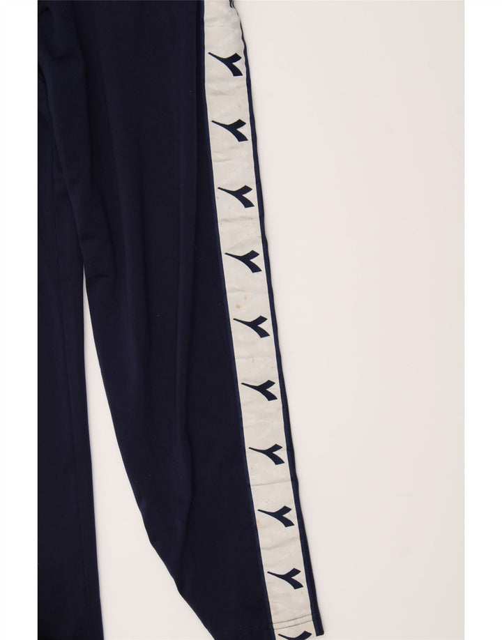 DIADORA Mens Graphic Tracksuit Trousers Medium  Navy Blue Colourblock Vintage Diadora and Second-Hand Diadora from Messina Hembry 