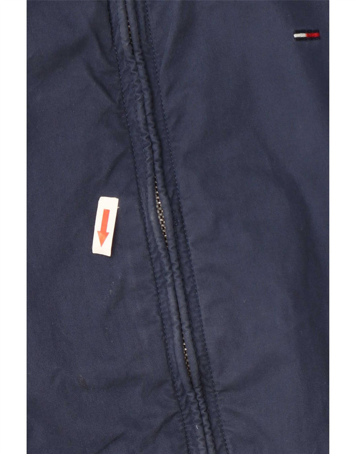Tommy Hilfiger Mens Bomber Jacket UK 42 XL Navy Blue Cotton