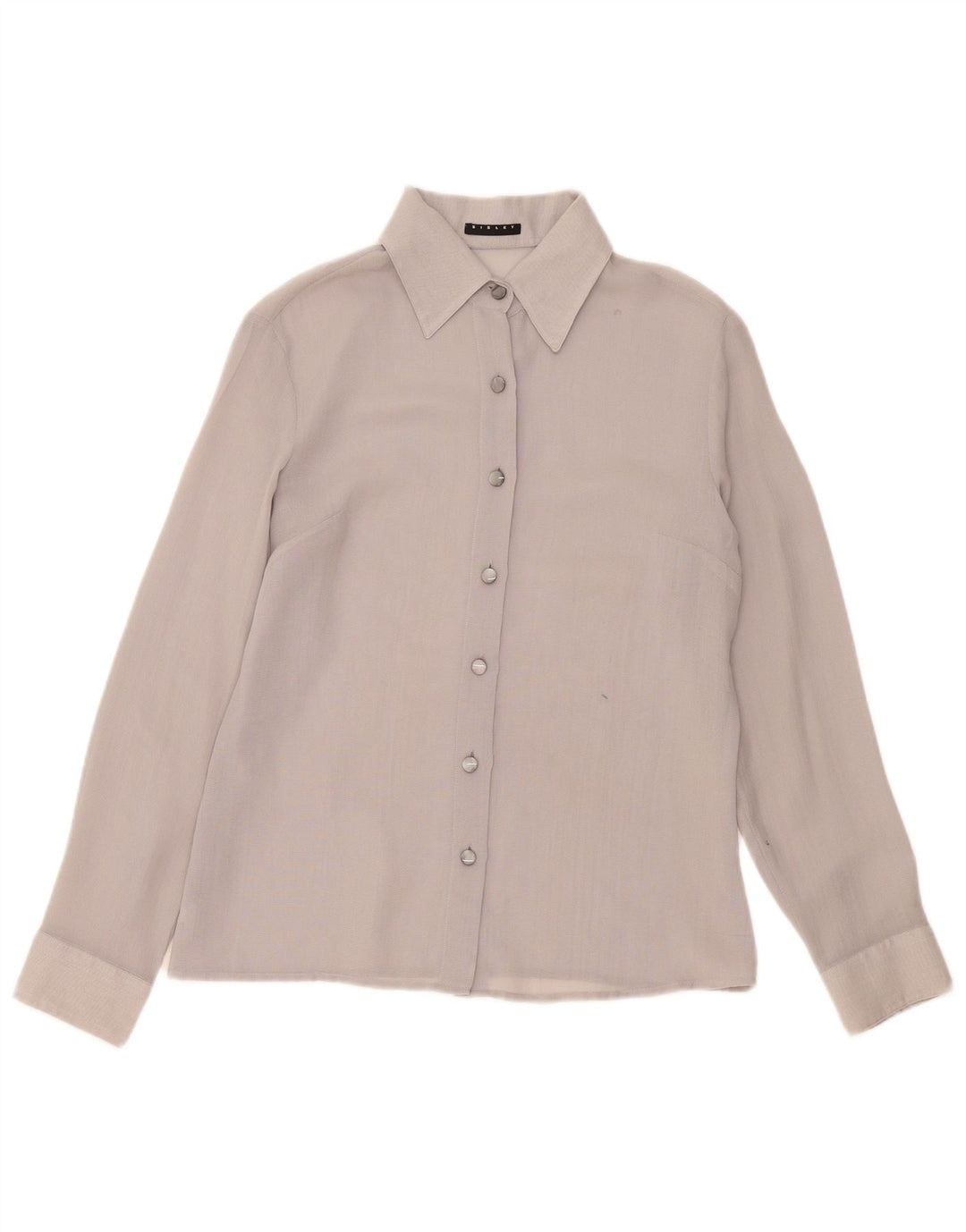 Sisley Womens Shirt UK 14 Medium Grey