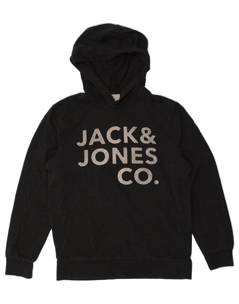 JACK & JONES Mens Graphic Hoodie Jumper Large Grey Cotton | Vintage Jack & Jones | Thrift | Second-Hand Jack & Jones | Used Clothing | Messina Hembry 