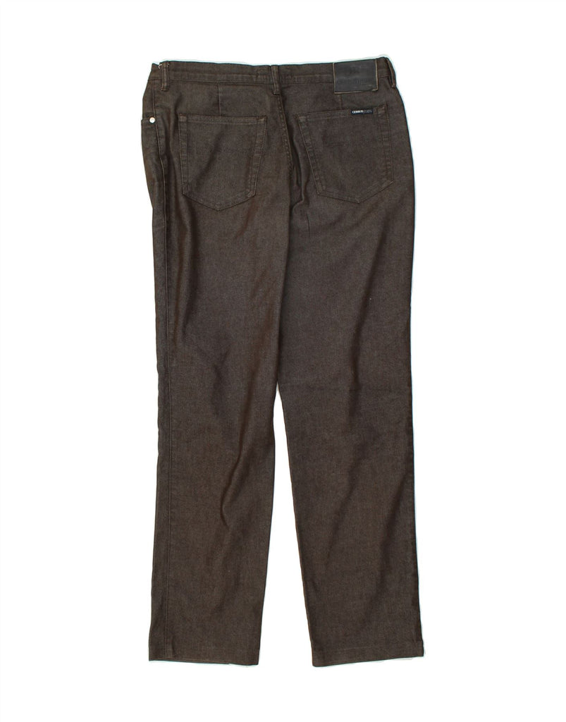 CERRUTI Mens Slim Casual Trousers W34 L32 Brown Cotton | Vintage Cerruti | Thrift | Second-Hand Cerruti | Used Clothing | Messina Hembry 