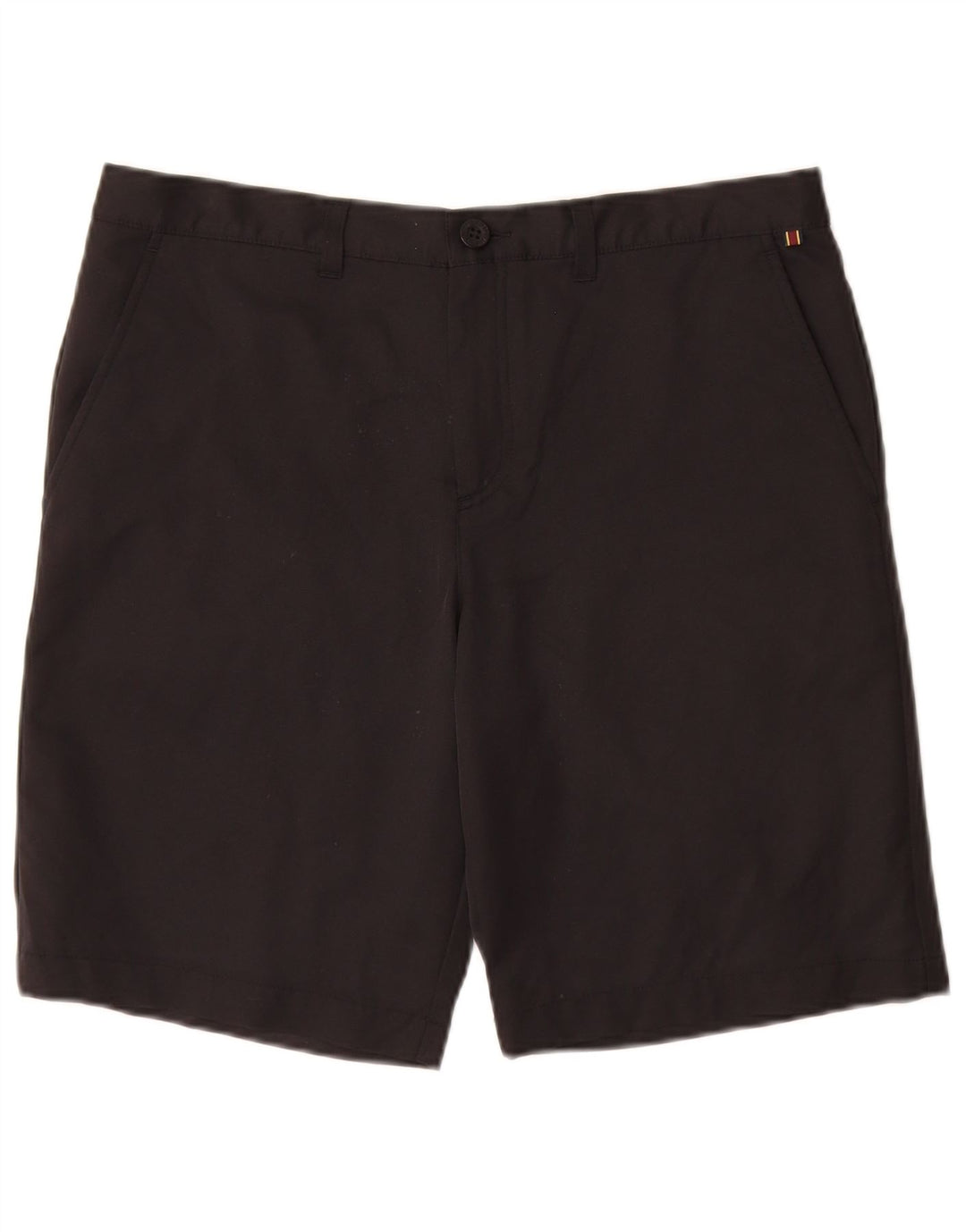 Lyle & Scott Mens Chino Shorts W32 Medium Black Elastane
