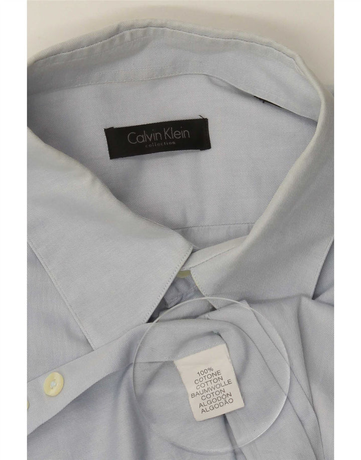 Calvin Klein Mens Shirt Large Blue Cotton