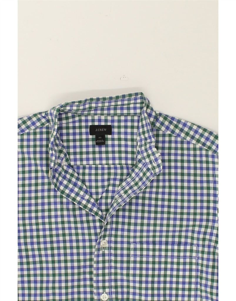 J. CREW Mens Shirt XS Blue Gingham Cotton | Vintage J. Crew | Thrift | Second-Hand J. Crew | Used Clothing | Messina Hembry 