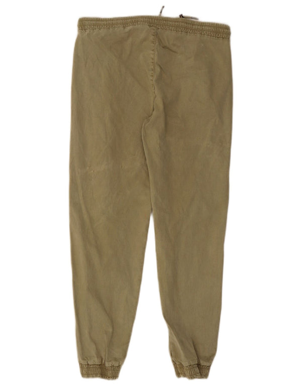 Zara Womens Joggers Trousers Small W26 L26 Khaki Lyocell