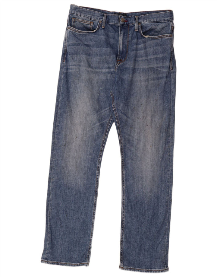 Marks & Spencer Mens Blue Harbour Straight Jeans W34 L31 Cotton