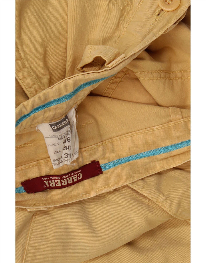 CARRERA Mens Cargo Shorts IT 46 Small W31  Yellow Cotton