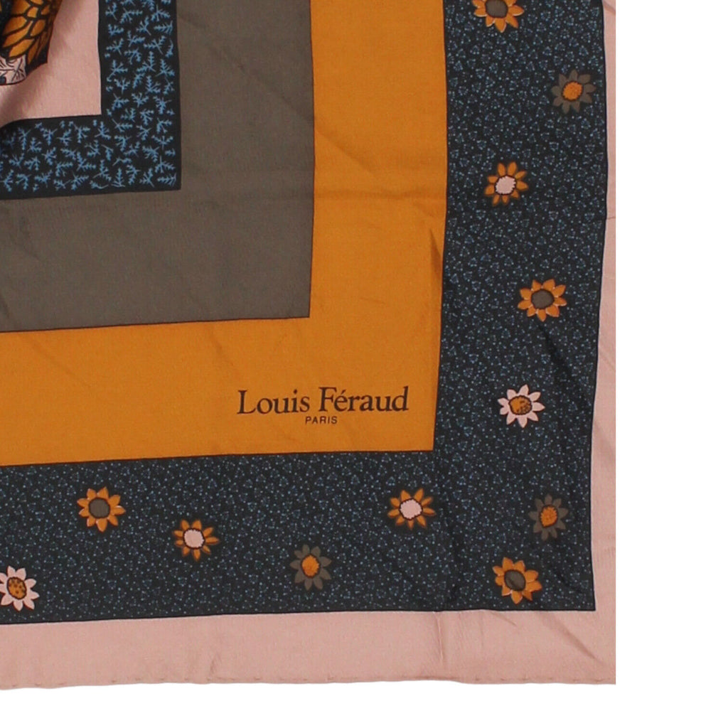 Louis Feraud Womens Multicoloured Foulard Silk Scarf | Vintage Luxury Designer | Vintage Messina Hembry | Thrift | Second-Hand Messina Hembry | Used Clothing | Messina Hembry 