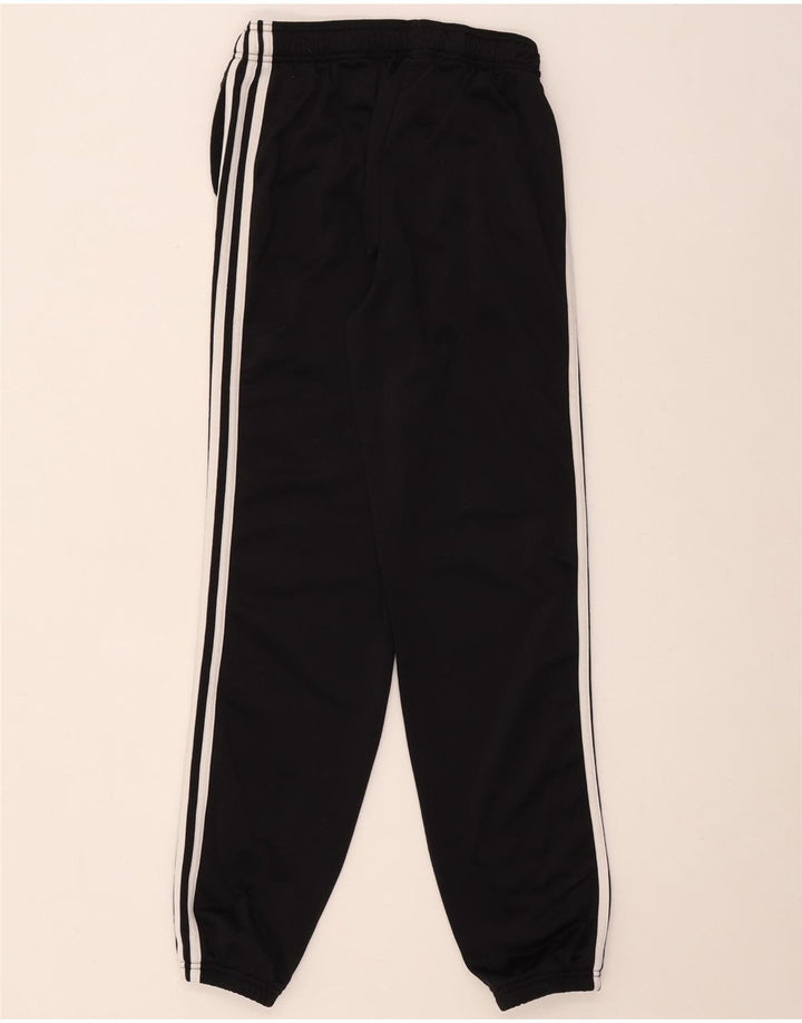 Adidas Boys Tracksuit Trousers Joggers 13-14 Years  Black Polyester