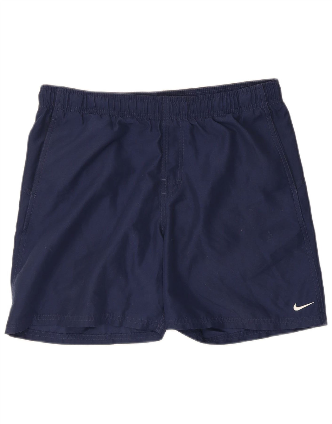 Nike Mens Graphic Swimming Shorts Small  Navy Blue Polyester