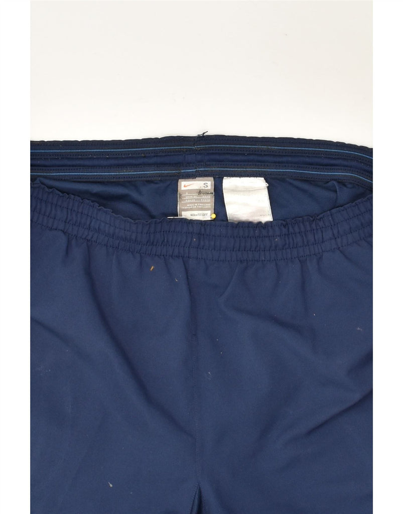 NIKE Mens Sport Shorts Small Navy Blue Polyester | Vintage Nike | Thrift | Second-Hand Nike | Used Clothing | Messina Hembry 