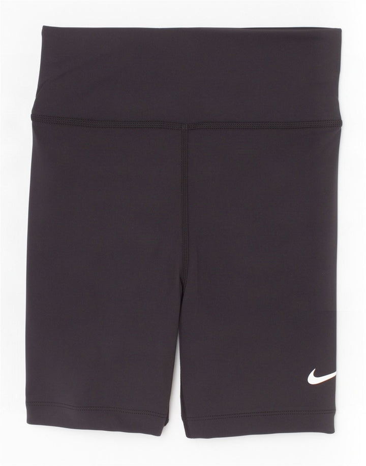 Nike Girls Dri Fit Sport Shorts 10-11 Years Medium Black Polyester