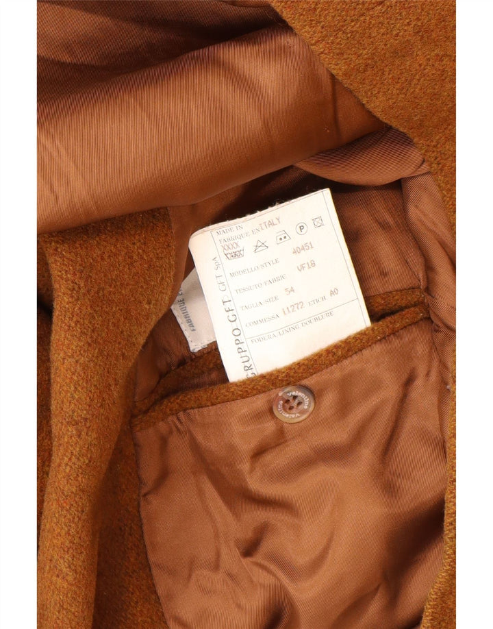 Valentino Mens 2 Button Blazer Jacket IT 54 2XL Brown New Wool